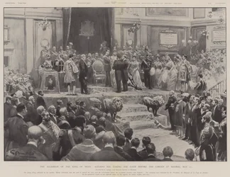 The Accession of the King of Spain, Alfonso XIII Taking the Oath before the Cortes at Madrid, 17 May